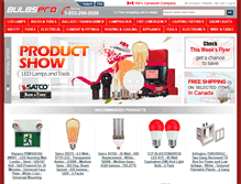 Tablet Screenshot of bulbspro.com